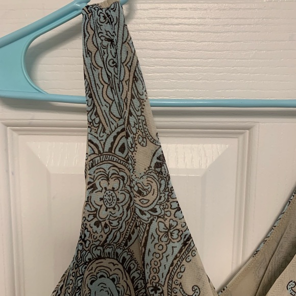 Michael Kors light blue and beige tank top. Size XL - Picture 2 of 10